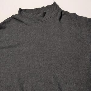 St. John's Bay mens Grey crewneck thermal waffle pullover jersey shirt - size L